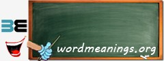 WordMeaning blackboard for t